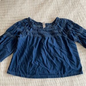 Gap denim blouse